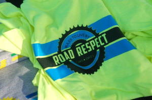 In this photo from 2015, Road Respect shirts are given away as prizes at the Santa Clara Bike Fest and Road Respect Tour, Santa Clara, Utah, May 28, 2015 | Photo by Hollie Reina, St. George News