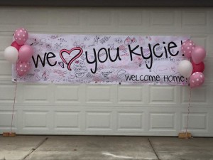 Kycie Terry homecoming, St. George, Utah, May 14, 2015 | Photo courtesy of Kisses for Kycie, St. George News