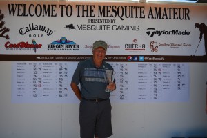 The overall winner of the 2014 Mesquite Amateur golf tournament, John Cimaroli from Libertyville, Illinois, Mesquite, Neavada, 2014 | Photo by Tyler Cooper of Mesquite Gaming, St. George News