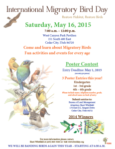 International Migratory Bird Day Festival flyer | Photo courtesy of the Bureau of Land Management, St. George News