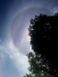 A sun halo brightens the sky in St. George, Utah, May 17, 2015 | Photo courtesy of Janna Fox, St. George News