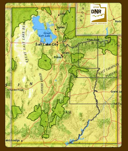 Greater sage-grouse management areas in Utah | Image courtesy of Utah Department of Natural Resources