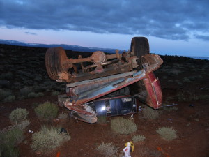 Scene of fatal accident in Wayne County, Utah, May 24, 2015 | Photo courtesy of Utah Highway Patrol, St. George News