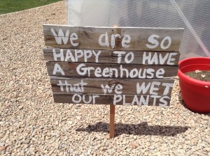 Playful and happy signs greet students, staff at guests at the greenhouse open house held at Crimson View Elementary, St. George, Utah, May 13, 2015 | Photo by Hollie Reina, St. George News