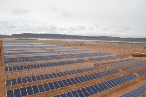 Solar panels installed just west of Parowan ready to provide power to Southern Utah | Photo courtesy of Scatec Solar, St. George News