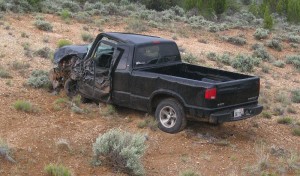 An accident on SR-18 sent two people to the hospital, Dammeron Valley, Utah, Monday, May 18, 2015 | Photo by Ric Wayman, St. George News