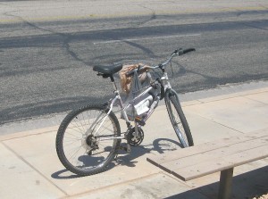 A bicyclist enscaped injury after being struck by a car, St. George, Utah, June 24, 2015 | Photo by Ric Wayman, St. George News