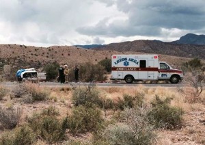 Responders attend to fatal accident on Interstate 15 near Toquerville, Utah, June 12, 2015 | Photo by Mori Kessler, St. George News