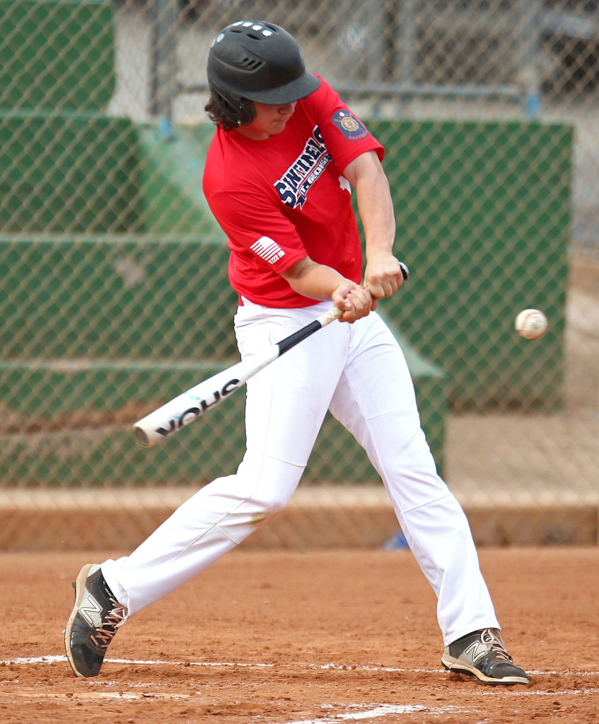 Connor Clark is back for the Sentinels, St. George Sentinels vs. Salt Lake City Gulls, American Legion Baseball, St. George, Utah, June 12, 2015, | Photo by Robert Hoppie, ASPpix.com, St. George News