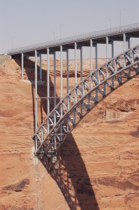 Glen Canyon Dam Bridge as seen from Glen Canyon Dam, June 19, 2015 | Photo by Hollie Reina, St. George News