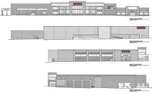 Blueprints of the new Harmons grocery store which will be built in Santa Clara | Image courtesy of Harmons Neighborhood Grocer