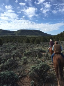 Participants on a trail ride during the "Jacob Hamblin Days Ranch Rodeo", Kanab, Utah, undated | Photo courtesy of Kane County Office of Tourism, St. George News