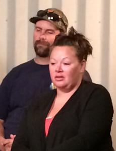 Patrick Larson and Tavia Christensen share a little bit about the man he was with news crews at a press conference,  Council Chambers, Cedar City, Utah, June 11, 2015 | Photo by Carin Miller, St. George News