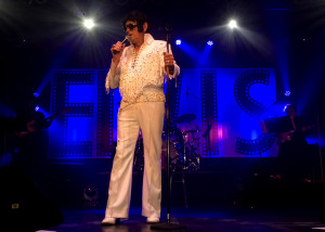 Claude "Doc ELvis" Neilsen does his impersonation of the King at the 2015 Elvis Rocks Mesquite competition, Casablanca, Mesquite, Nevada, June 20, 2015 | Photo by Carin Miller, St. George News