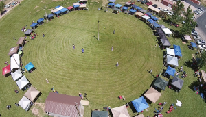 Dance arena, Paiute Restoration Gathering, Paiute Tribal Center, Cedar City, Utah, June 13, 2015 | Photo by Dave Amodt, St. George News