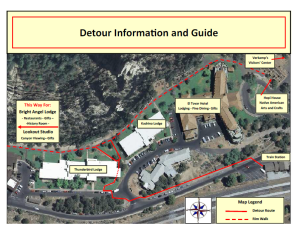 Detour information | Image courtesy of Grand Canyon National Park, St. George News