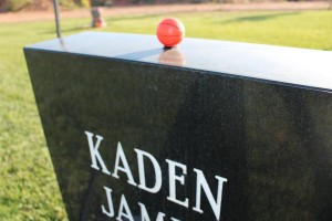 A small toy basketball adorns Kaden Jones' headstone, St. George, Utah, June 2, 2015 | Photo by Sheldon Demke, St. George News