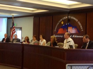 The monthly meeting of the Washington County School District Board of Education is held at the district office building, St. George, Utah, June 16, 2015 | Photo by Hollie Reina, St. George News