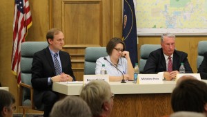 (L-R) Candidates Bryan Thiriot, Minchelene Perez, Craig Hammer