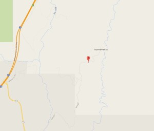 For illustration purposes only, map of approximate location of emergency response June 8 to report of a vehicle accident between state Route 17 and Toquerville Falls in the Toquerville area, June 8, 2015 | Map courtesy of Google Maps, St. George News