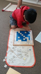 A child works with learning materials at Dayspring Montessori, Washington City, Utah, date not specified | Photo courtesy of Dayspring Montessori, St. George News