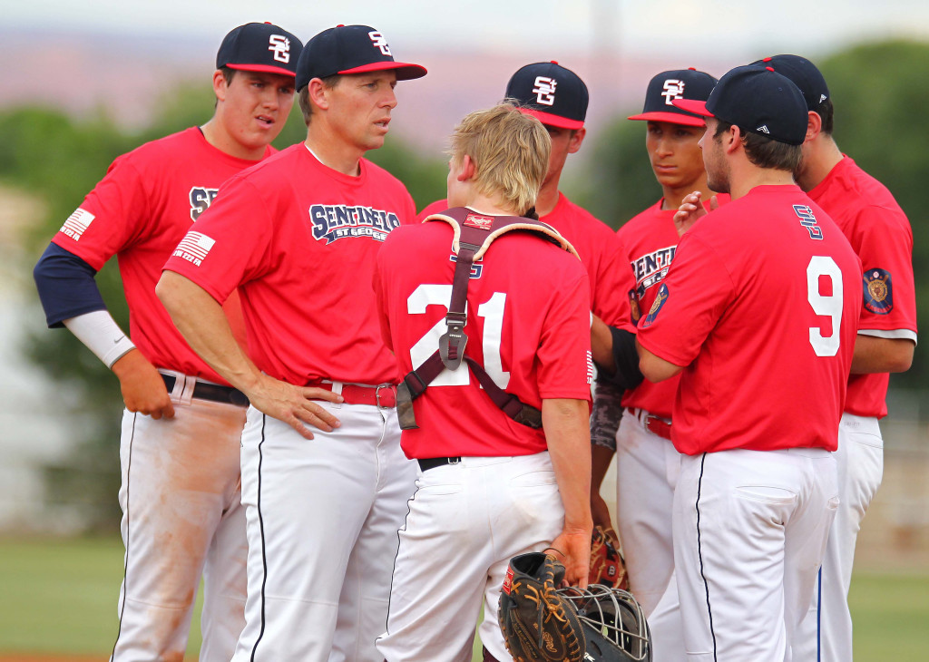 St. George Sentinels vs. Salt Lake City Gulls, American Legion Baseball, St. George, Utah, June 12, 2015, | Photo by Robert Hoppie, ASPpix.com, St. George News