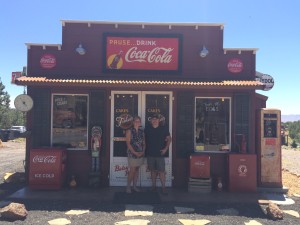 Steve and Kristeen Streeter in front of their facimile of an Old General Store, Veyo, Utah, July 13, 2015 | Photo Courtesy of Steve Streeter, St. George News