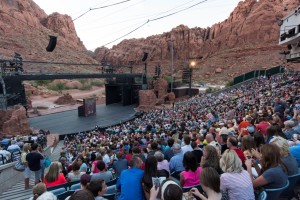 A packed house waits to enjoy Disney's Beauty and the Beast at Tuacahn Amphitheater, Ivins, Utah, photo undated | Photo courtesy Tuacahn Center for the Arts, St. George News 