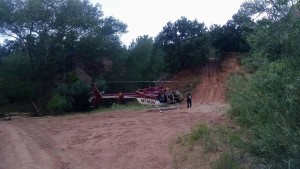 A Classic Lifeguard helicopter responds to help rescue an injured woman, Water Canyon, near Hildale, Utah, July 28, 2015 | Photo courtesy of Washington County Search and Rescue, St. George News