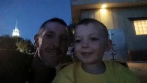 Greg Palmer is pictured at a movie in Vernon Worthen Park with his son John the night before he disappeared, St. George, Utah, July 10, 2015 | Photo courtesy of Greg Palmer Facebook page, St. George News