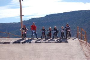 BMX riders pause for a photo at the Virgin BMX Track, Virgin, Utah, July 13, 2015 | Photo by Hollie Reina, St. George News