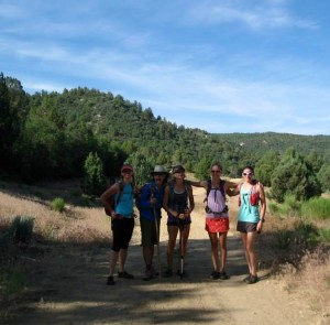 L-R Hollie Reina, Teena Christopherson, Cami Meinkey, Kathleen Berglund and Rachel Cieslewicz get ready to tackle The Narrows in Zion National Park, Utah, July 1, 2015 | Photo by Cimarron Chacon, St. George News