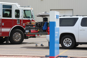 Fire fighters head in to SKF Manufacturing to put out a fire, LaVerkin, Utah, July 11, 2015 | Photo by Nataly Burdick, St. George News