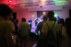 The crowd watches Raven Cain during the Zion Summer Fest to raise money for the Zion Canyon Music Festival, Springdale, Utah, June 17, 2015 | Photo by Nataly Burdick, St. George News