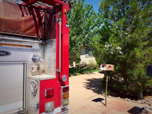 A woman was transported to the hospital after becoming stuck underneath her home and rescued by firefighters in the area of 1900 West and 1500 North, St. George, Utah, July 21, 2015 | Photo by Kimberly Scott, St. George News