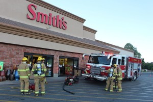 Smoke in Smith's Food and Drug led to evacuation Sunday evening, St. George, Utah, August 2, 2015 | Photo by Ric Wayman, St. George News