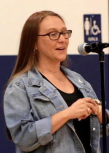 Enoch City, City Council Candidate for Election 2015 Cassie Easley, Meet the Candidates Night, Enoch, Utah, July 29, 2015 | Photo by Carin Miller, St. George News