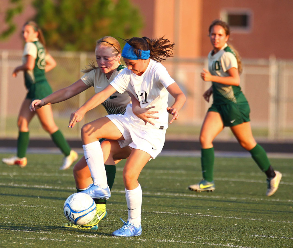 Snow Canyon vs. Syracuse, Girls Soccer, St. George, Utah, Aug. 20, 2015, | Photo by Robert Hoppie, ASPpix.com, St. George News