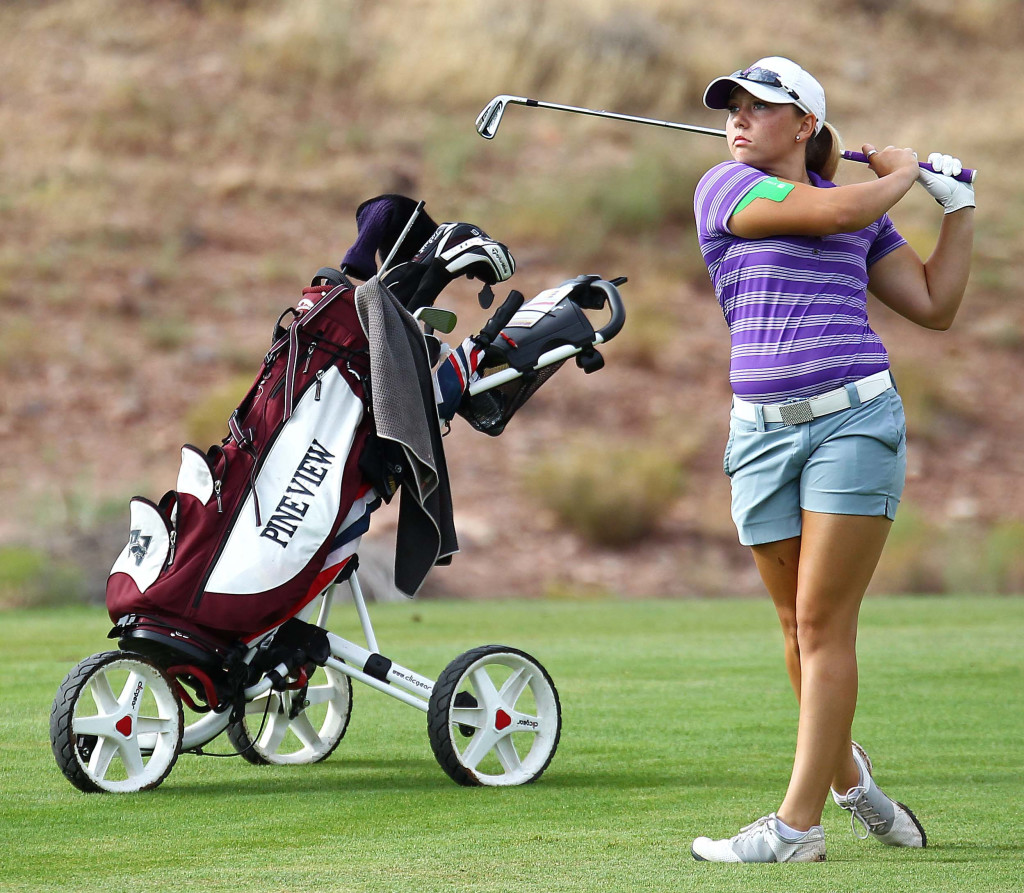 Taylor Bandley, file photo from JAG Junior Golf Tournament, St. George, Utah, Aug. 1, 2015, | Photo by Robert Hoppie, ASPpix.com, St. George News