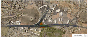 UDOT's new design for the Bluff Street and Sunset Boulevard intersection | Image courtesy of Utah Department of Transportation, St. George News