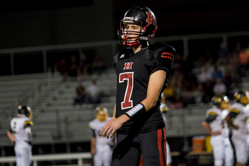 HHS QB Josh Parker, file photo from Union at Hurricane, Hurricane, Utah, Aug. 28, 2015 | Photo by Dave Amodt, St. George News