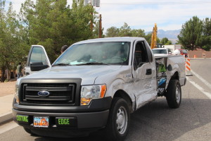 Driver of a Dodge Ram failed to yield left-hand turn and collided with Ford truck, River Road, St. George, Utah | Photo by Jessica Tempfer, St. George News