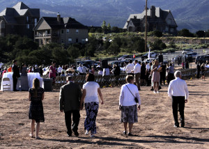 Thousands gather for the groundbreaking of the new Cedar City Utah Temple, 300 S. Cove Drive, Cedar City, Utah, August 8, 2015 | Photo taken by Carin Miller, St. George News 