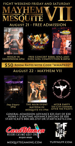 "Mayhem in Mesquite VII" event flyer, Mesquite, Nevada, date not specified | Photo courtesy of Mesquite Gaming, St. George News