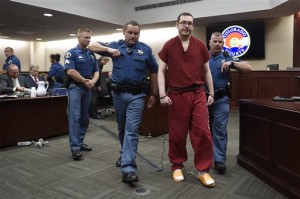 Colorado theater shooter James Holmes is led out of the courtroom after being formally sentenced on Wednesday, Aug. 26, 2015 in Centennial, Colo.  Holmes was sentenced to life in prison without parole by Judge Carlos Samour Jr.  Holmes killed 12 people and injured 70 others in the July 20, 2012 ambush. | AP Photo by RJ Sangosti The Denver Post, St. George News