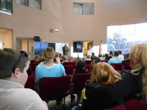 Parents and students gather in the devotional room at Providence Innovation Academy, St. George, Utah, date not specified | Photo Courtesy of Providence Innovation Academy, St. George News