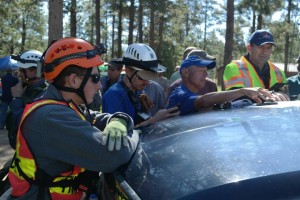 Emergency responders and volunteers search for 5-year-old Jerold Williams, Jacob Lake, Arizona, Aug. 8 2015 | Photo courtesy of Coconino County Sheriff's Office, St. George News