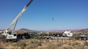 A man was found dead in a semitruck that went off a 200-foot cliff on state Route 59 near the Hurricane Hill Trailhead, Hurricane, Utah, Aug. 27, 2015 | Photo by Kimberly Scott, St. George News