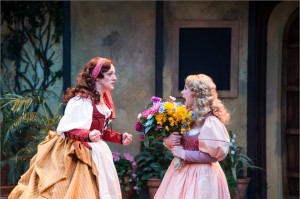 Melinda Pfundstein, left, as Katherine and Natasha Harris as Bianca in the Utah Shakespeare Festival’s 2015 production of "The Taming of the Shrew," Cedar City, Utah, circa 2015 | Photo by Karl Hugh, courtesy of Utah Shakespeare Festival, St. George News