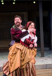 Brian Vaughn, left, as Petruchio and Melinda Pfundstein as Katherine in the Utah Shakespeare Festival’s 2015 production of "The Taming of the Shrew," Cedar City, Utah, circa 2015 | Photo by Karl Hugh, courtesy of Utah Shakespeare Festival, St. George News